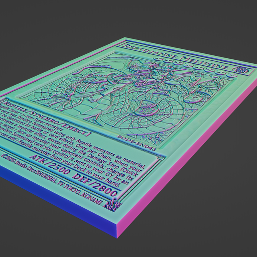 reptilianne melusine - yugioh STL File for Cults