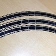 curves2.jpg N Scale Model Train Jigs To Hand Build Curved Train Tracks at 6, 8-1/4,  9, 10, 12 & 15 Inch Radius with Printed Tiebeds for the 8-1/4, 9, 10 & 12" Curves by Socrates