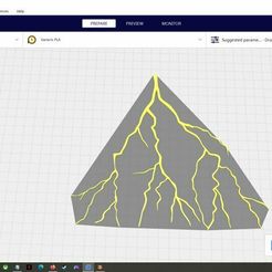 lightning2.jpg STL file 2D Silhouette/Stencil Lightning・3D printable model to download