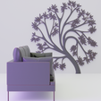 untd.png 3D printable wall decoration natural tree