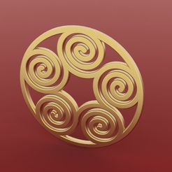 Spiral_pendant2.jpg Free STL file Spiral Pendant 2・3D print object to download