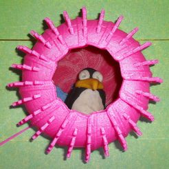 Urchin11.jpg Fichier 3D gratuit Maison d'oiseaux Sea Urchin - pré-assemblée et extensible・Plan imprimable en 3D à télécharger