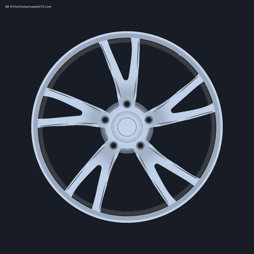 Aston Martin DB11 directional ten-spoke — display wheel reconstruction