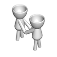 Enamorados_N3_Blanco_1.png Бесплатный STL файл SET DE 8 MACETAS ENAMORADOS ROBERT PLANTS - SET VASE 8 FLOWERPOT ROBERT IN LOVE・Идея 3D-печати для скачивания