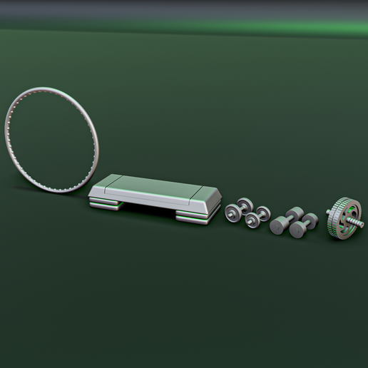 1_9.png Sport Gym Diorama Pack
