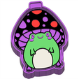 ink.png Frog with Mushroom Hat Freshie STL Mold Housing
