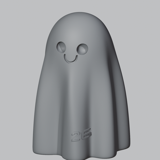 Halloween Ghost Smile Open - Hem Date 26