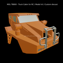 Nuevo-proyecto-21.png Fichier STL MOL TB800 - Cabine de camion pour RC / Maquette / Custom diecast・Design pour imprimante 3D à télécharger