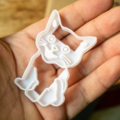 kitty0.jpg STL-Datei Süßes Kätzchen Cooky Ausstecher・3D-druckbare Vorlage zum herunterladen