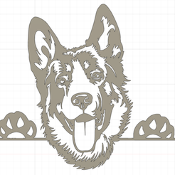 Schermata 2020-08-23 alle 22.07.00.png Файл STL German Shepherd・3D модель для печати скачать