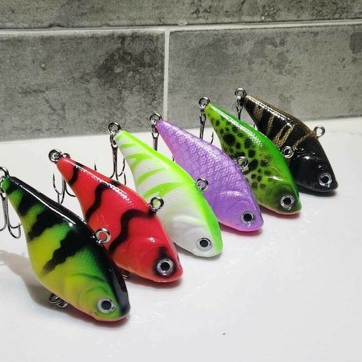 Tubby vibe lure hard body vibe lure 75mm (resin) STL File for Cults