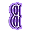 B_Ucase.stl Merlina - alphabet font - cookie cutter