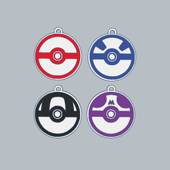 Captura-de-pantalla-2022-10-08-001416.png Fichier 3D PORTE-CLÉS POKÉBALLS・Plan pour imprimante 3D à télécharger