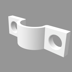 Képernyőfotó-2023-01-05-11.42.21.png Free STL file cable holder with 2 holes・3D print design to download