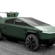 01-1.png Military Cybertruck Six-Wheel High Quality 3D Model [With/Turret and Solar Panels]