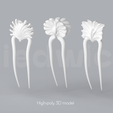 Hair_Pins_PSD_4.png Hair Accessories 3D STL Bundle - 11 Hair Sticks, Pins, and Combs Models for Resin Printing (Digital Download)