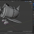 Wireframe (1).png Stylized Airplane PBR