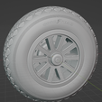 front.png 1:32 P-51 Mustang Wheels with Diamond Tread Tires