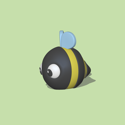 Round Bee2.PNG Cute round Bee