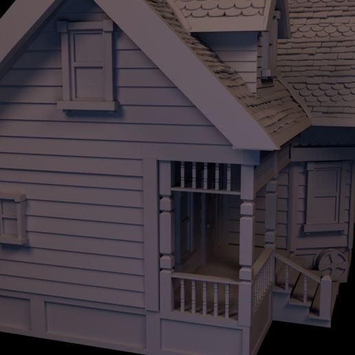 uphouseL.jpg Download OBJ file Up House • 3D printable template, Pukwudgie