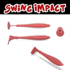 Zako-Swimbait-copy.jpg Mold "Swing Impact 2 and 3 inch" lure. 3D STL file for CNC and 3D print.
