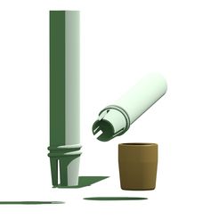 porte_craie.jpg STL file Terium chalk・3D printer design to download