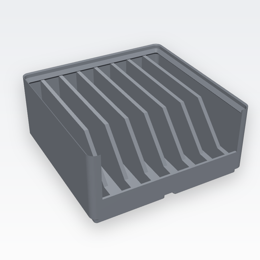 Gridfinity 2x2 5U soporte de pinzas y alicates (8 ranuras) / 2x2 5U plier & tweezer rack (8 slots)