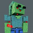 Minecraft-Zombie-Assembled.jpg Minecraft Zombie (Easy print and Easy Assembly)