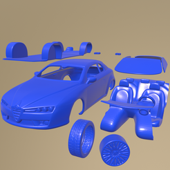 b07_005.png STL file Alfa Romeo Brera 2011 PRINTABLE CAR IN SEPARATE PARTS・3D printable design to download