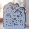 beachy-christmas-flip.png "Beachy Christmas" Cookie Cutter and Stamp - Coastal Cheer in Every Cookie!