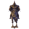 015.png HighPoly Древний воин на резвом скакуне