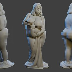 BBW-Beautiful-Girl-001-0000B.jpg 3D file BBW Beautiful Girl 001・3D print object to download