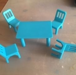 IMG_1899.JPG Free 3D file table and chair・3D printable object to download