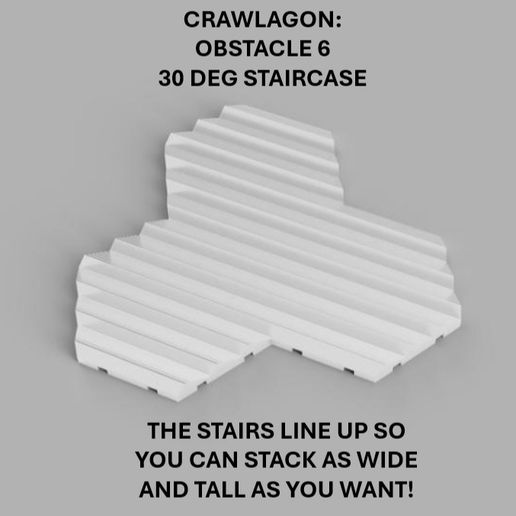 🪜 CRAWLAGON: *OBSTACLE 6: STAIRCASE* || RC rock crawling system for 1/ ...
