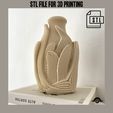 IMG_1709.jpeg Vase -modern- STL file, 3D model for 3D printing modern aesthetic vase decoration for living room floor vase artificial flowers vase gift