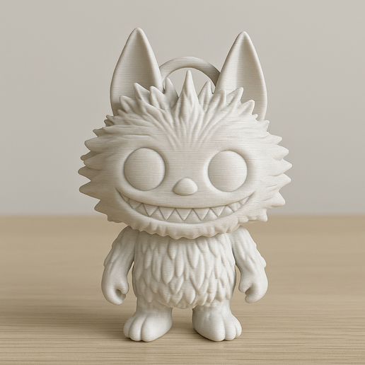 Labubu Keychain 3D model