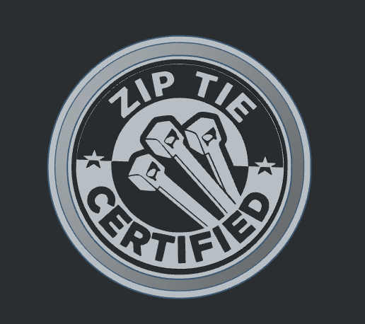 Zip Tie Certified - Freshie Mold Housing 3D model