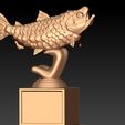 nmjj.jpg Master Baiter Trophy Big Bass Award Fishing Trophy - 3d Print