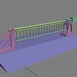 Capture3D.JPG STL-Datei 1900 level crossing with rail crossing・3D-druckbares Modell zum Herunterladen
