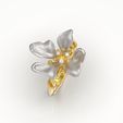 123123123-9.jpg Flower ring 3D print model