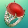 Nhan-nu-da-mau-6214-04.jpg Gemstone ring - Oval stone ring - Womens ring - N6214