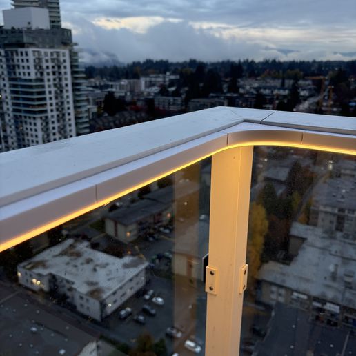 Hampton Bay Hubspace Neon Flex Light Holders – Straight Channels & 90° Corner Mounts