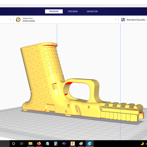 Glock 19 / P80 PF940C Embossed 3D model