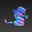 Naga-Sentinel-11.jpg Naga Sentinel - Criatura fantástica mitad serpiente mitad dragón Modelo de impresión 3D