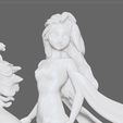 18.jpg Elsa on horse white dress FROZEN2 disney girl princess 3D print model