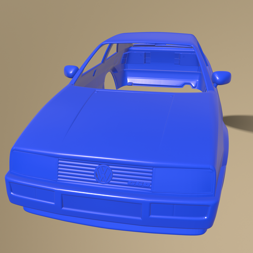 Stl File Volkswagen Corrado G60 1988 Printable Car In Separate Parts・3d