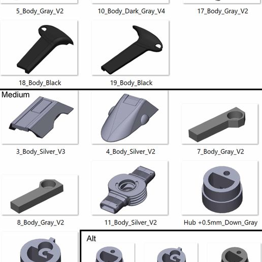 Beyond_Phaser_Part_List_1.jpg Star Trek - Part 1 - 11 Printable models - STL - Commercial Use