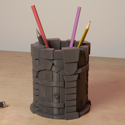 Free STL file Big Pencil Cup・3D printer design to download・Cults