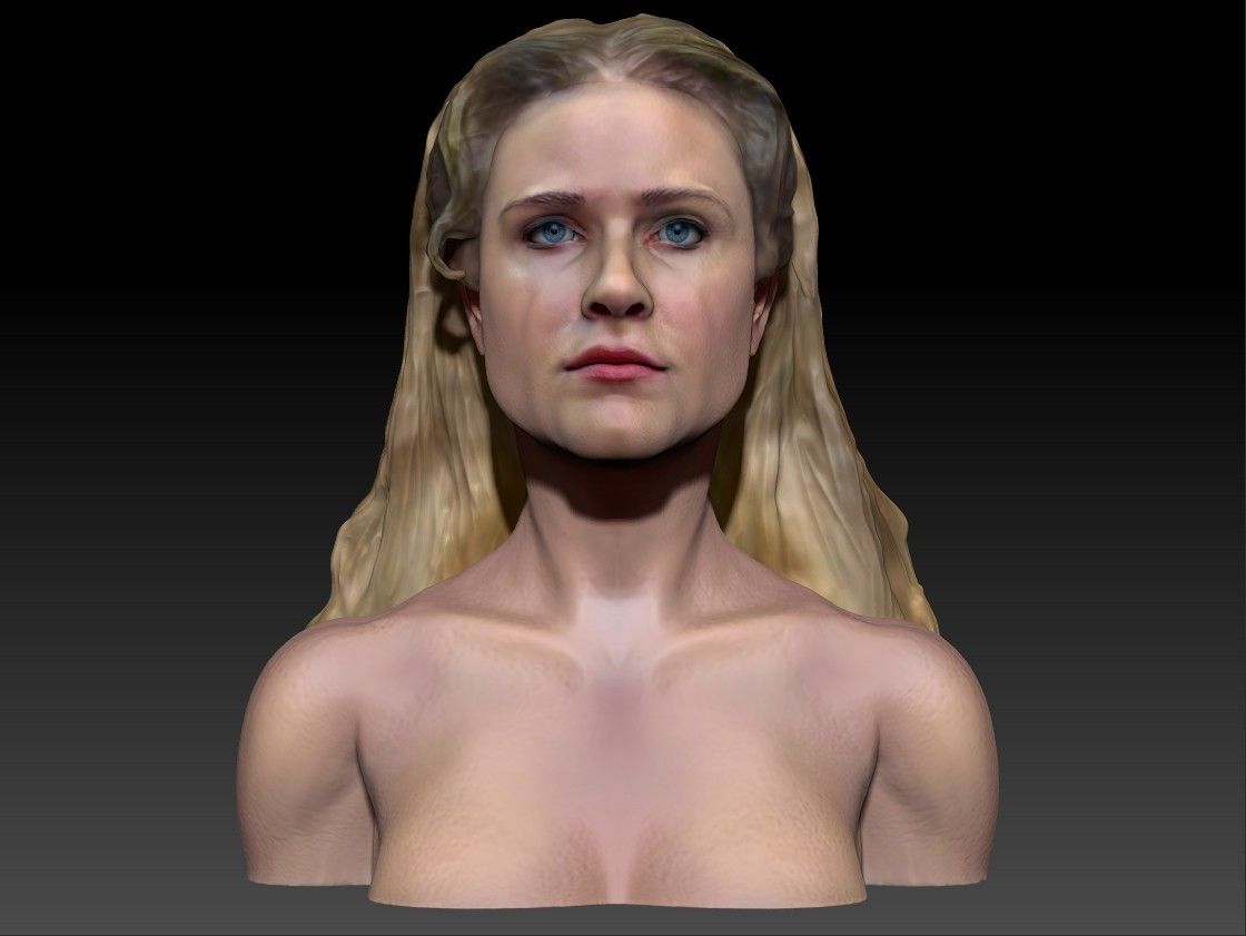Dolores2_0001_Layer 1.jpg Fichier OBJ Dolores Abernathy de Westworld Evan Rachel Wood Buste de Rachel Wood・Design pour imprimante 3D à télécharger, JanM15