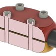 Schnitt3.jpg Pipe connector 30mm clamp extension stable robust optimized optimal designer piece